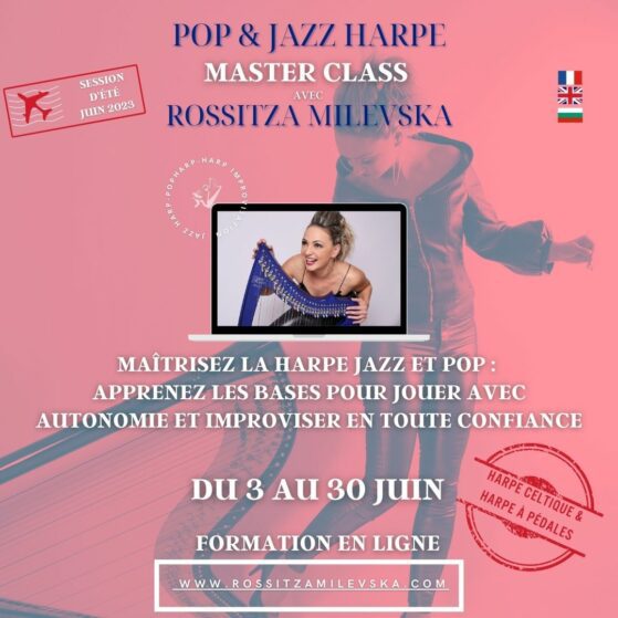 harpiste de jazz Rossitza MILEVSKA, propose une master class exceptionnelle